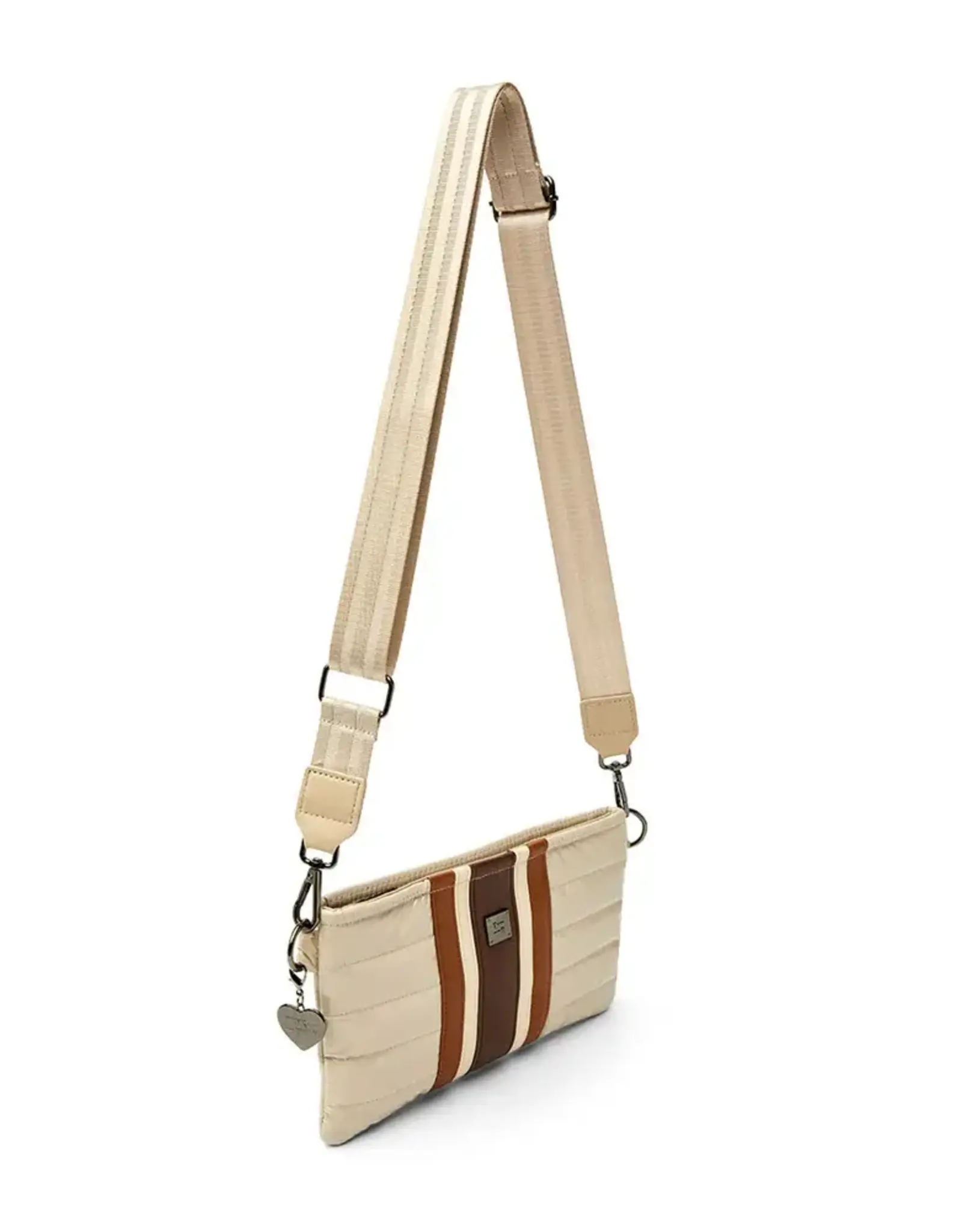 Think Royln Almost Famous- Colorblock Luxe Stripe- Blonde Patent