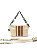 Think Royln Almost Famous- Colorblock Luxe Stripe- Blonde Patent