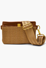 Think Royln Bum Bag/ Crossbody- Sand Dune Raffia