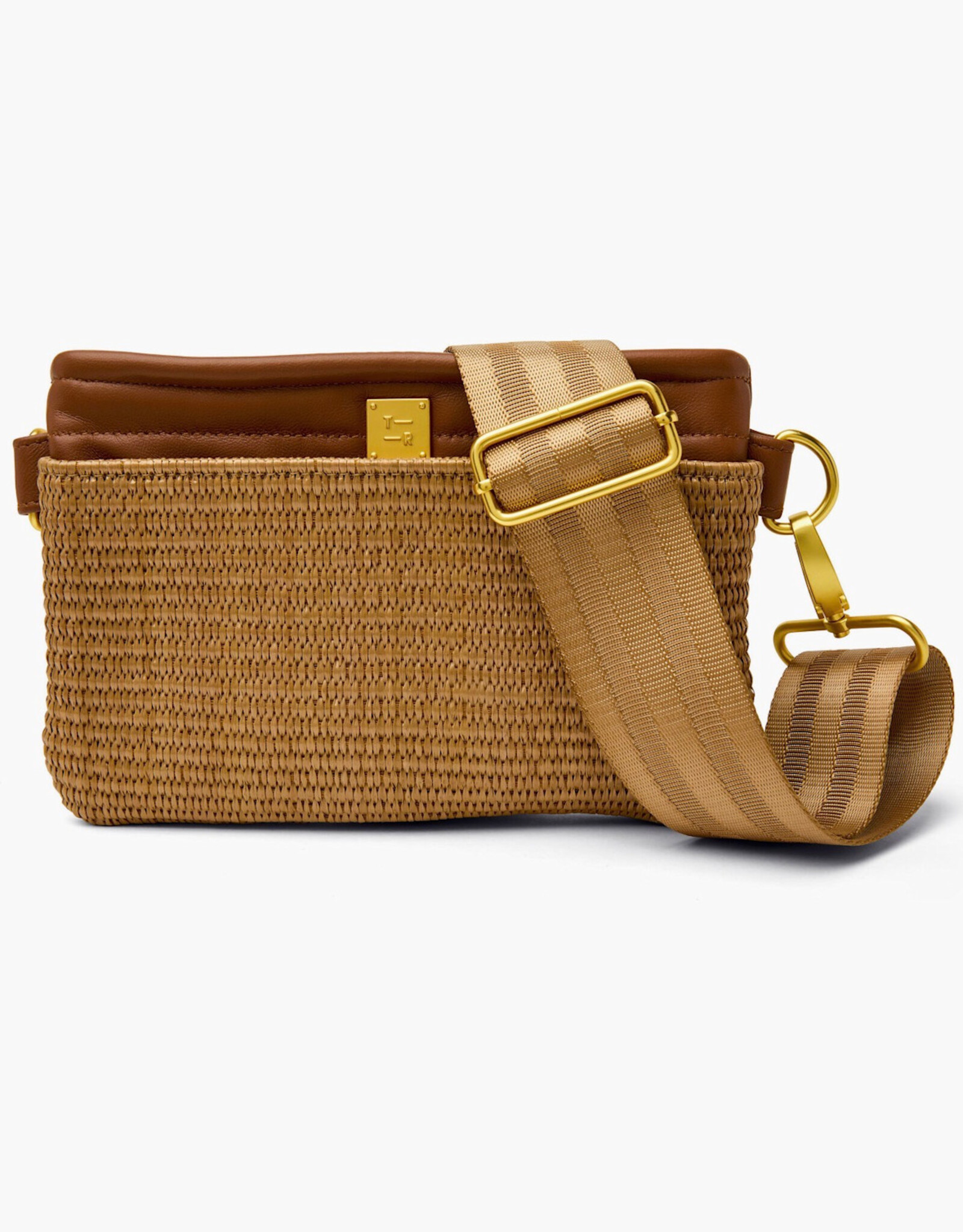 Think Royln Bum Bag/ Crossbody- Sand Dune Raffia
