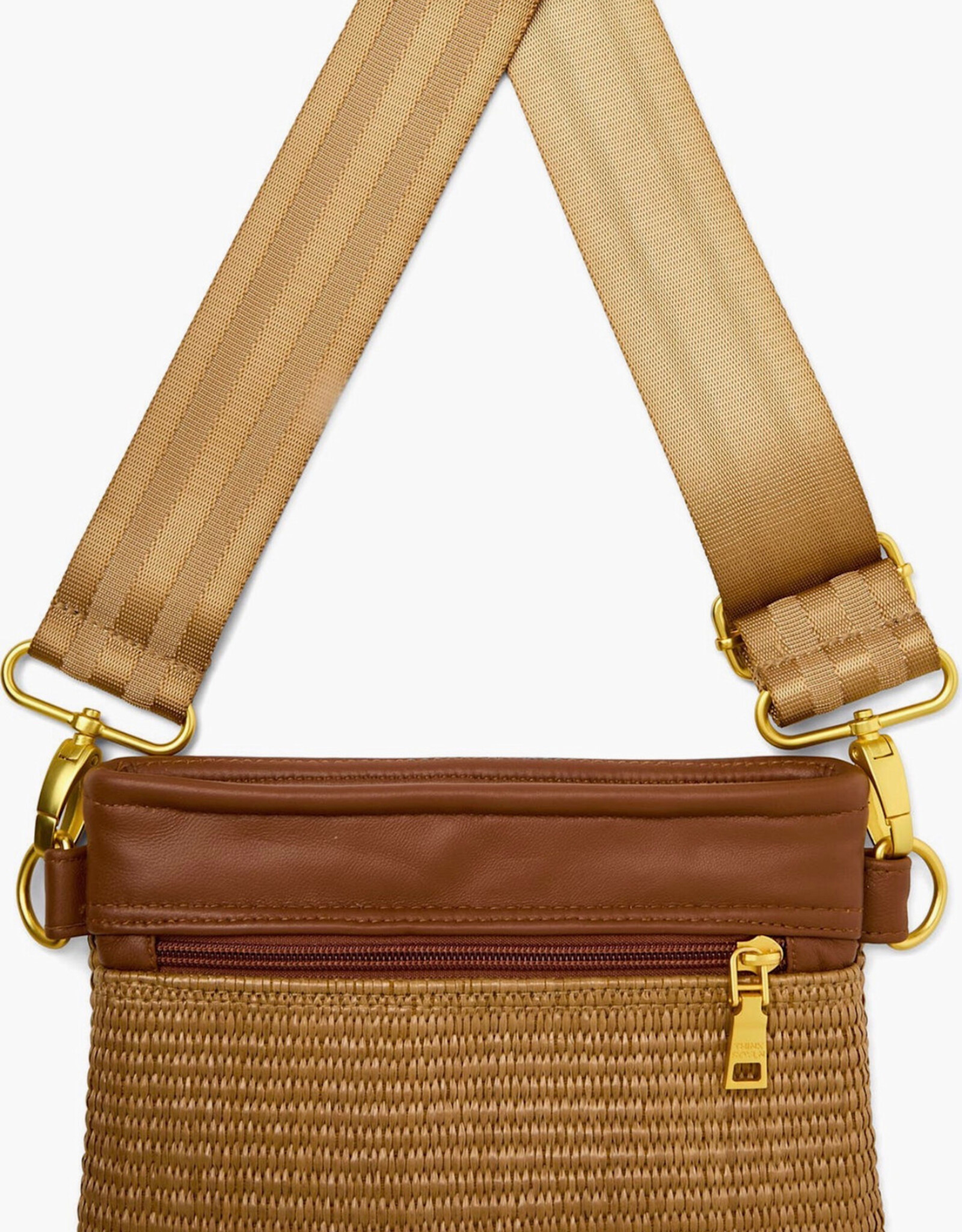 Think Royln Bum Bag/ Crossbody- Sand Dune Raffia