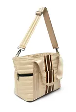 Think Royln Jetset Wingman- Colorblock Luxe Stripe- Blonde Patent