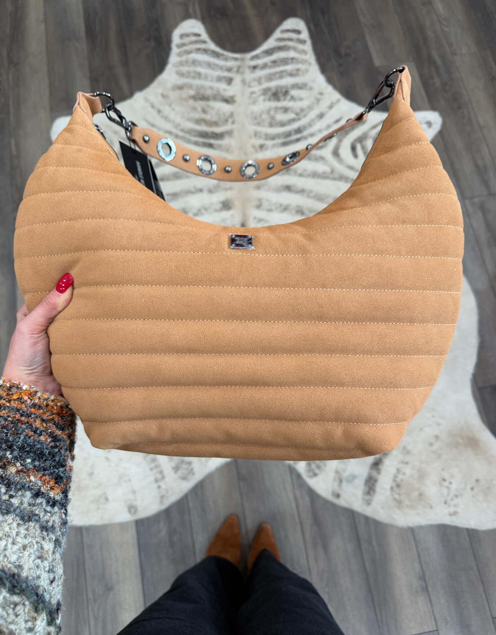 Think Royln Moonstruck- Terracotta Suede