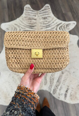 Think Royln High Society- Chai Open-Weave Raffia