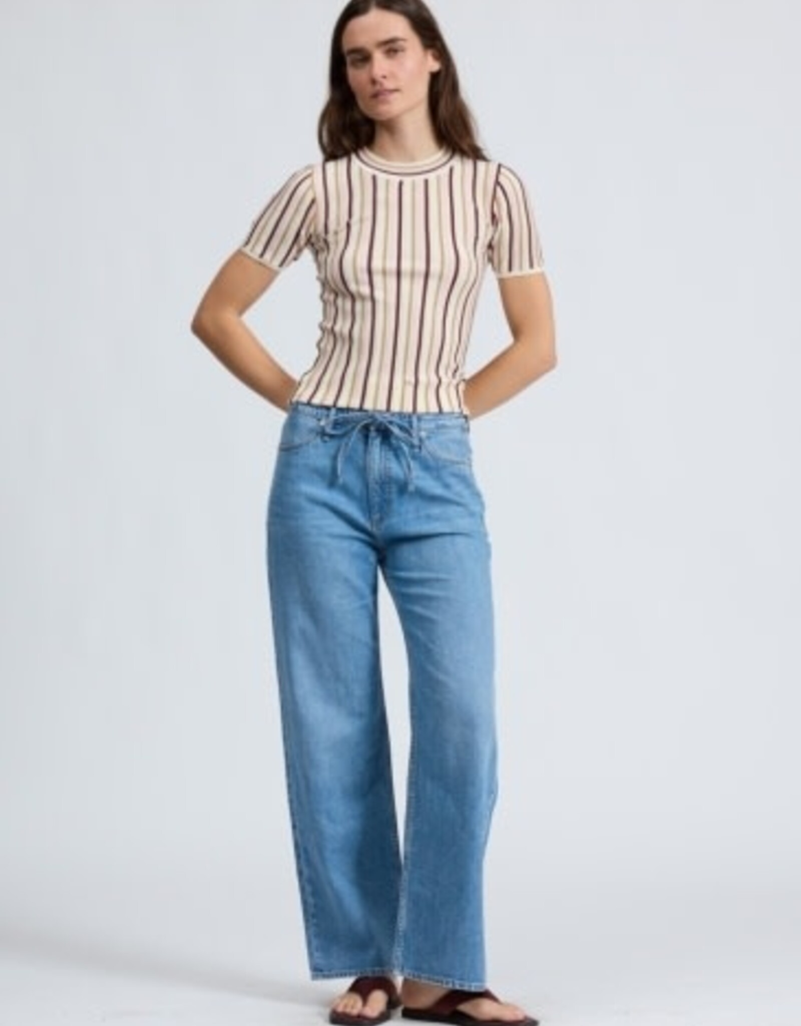 rag & bone ftwt phoebe drawstring wide