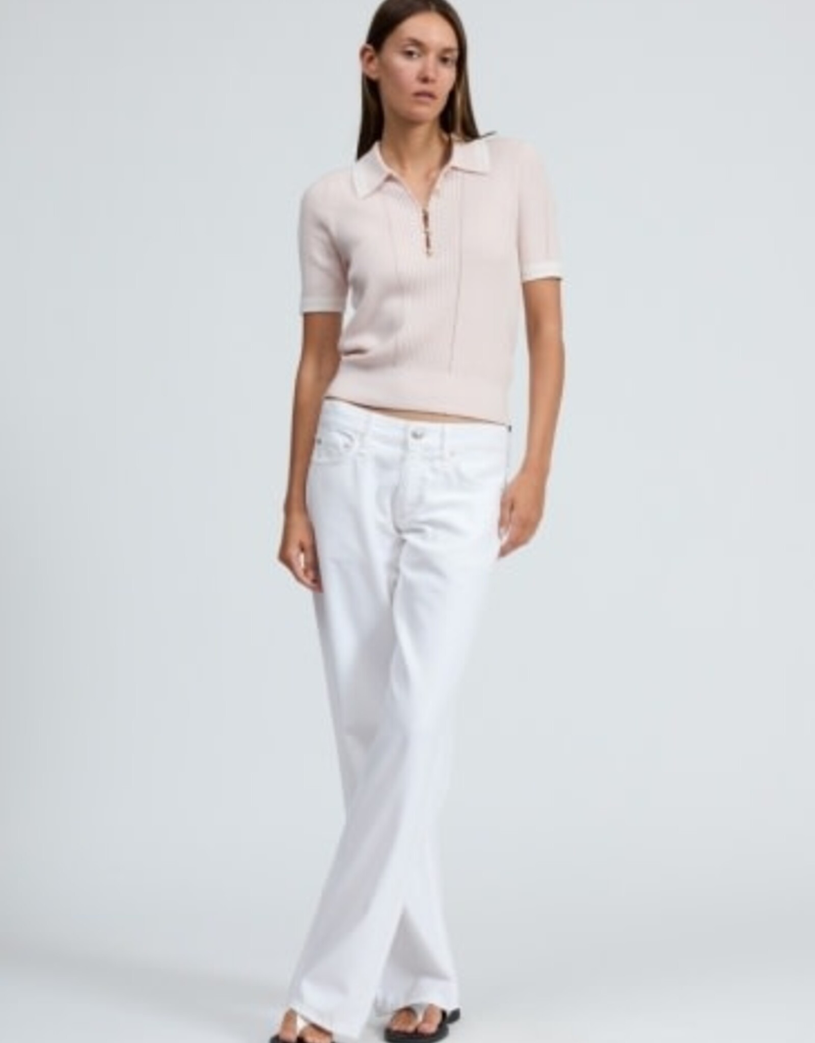 rag & bone laurie tipped ss polo