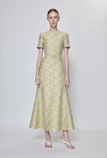 SIMKHAI CARALINE JACQUARD MIDI DRESS