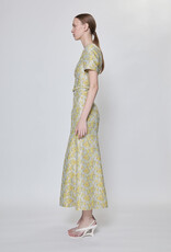 SIMKHAI CARALINE JACQUARD MIDI DRESS