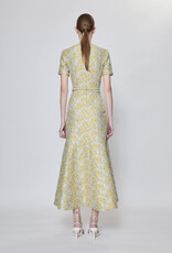 SIMKHAI CARALINE JACQUARD MIDI DRESS