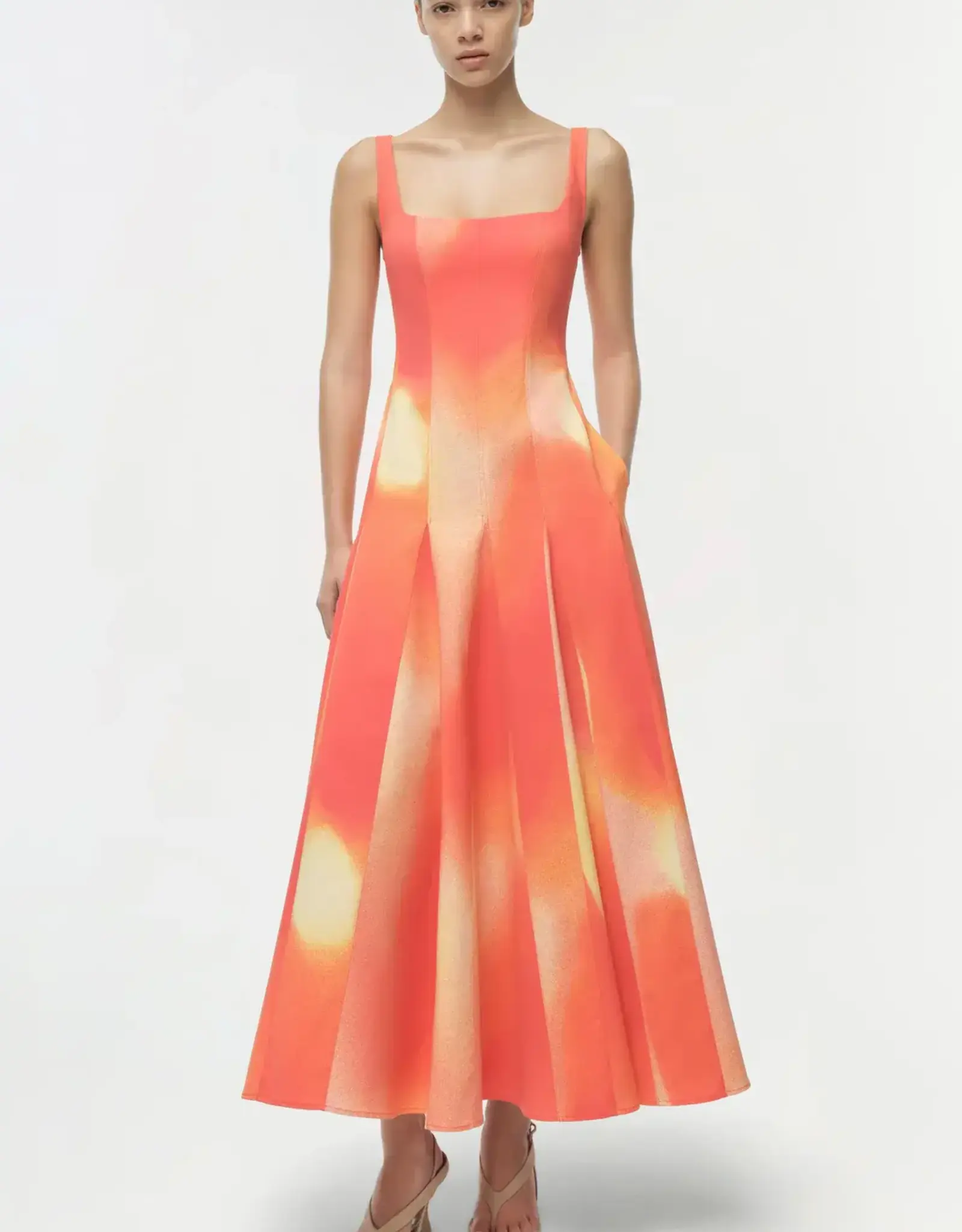 SIMKHAI LARA MIDI DRESS