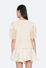 Sea ALINA LACE COMBO SLV SWEATER