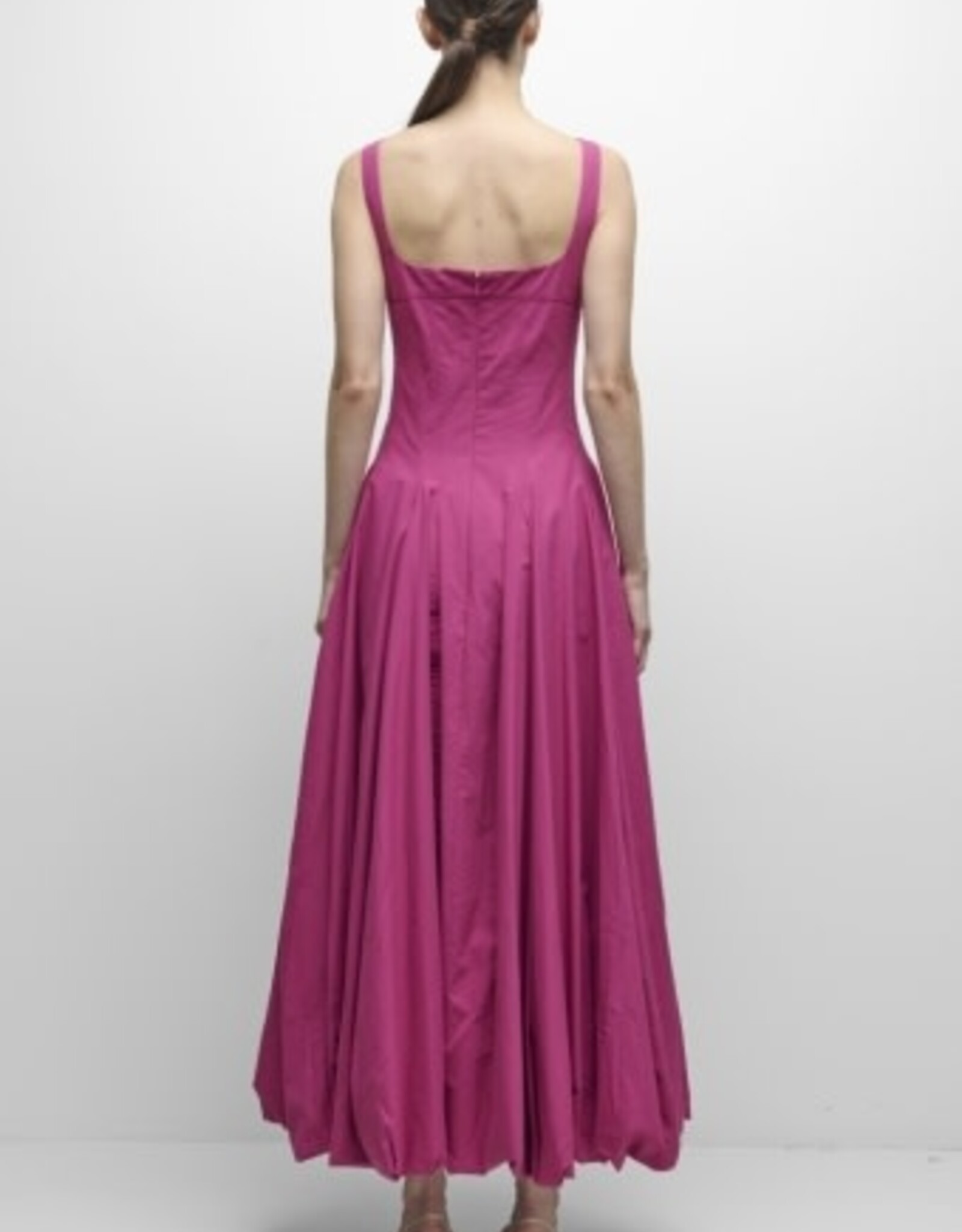SIMKHAI HALLY COTTON BUBBLE MIDI DRESS