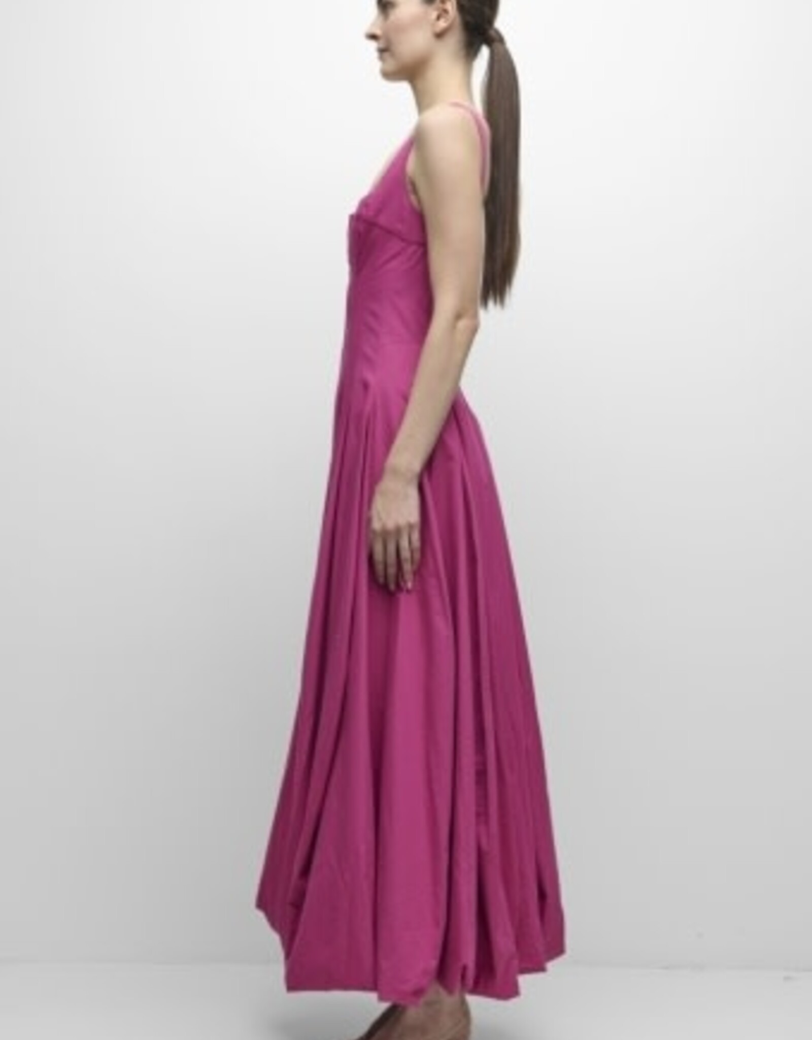 SIMKHAI HALLY COTTON BUBBLE MIDI DRESS