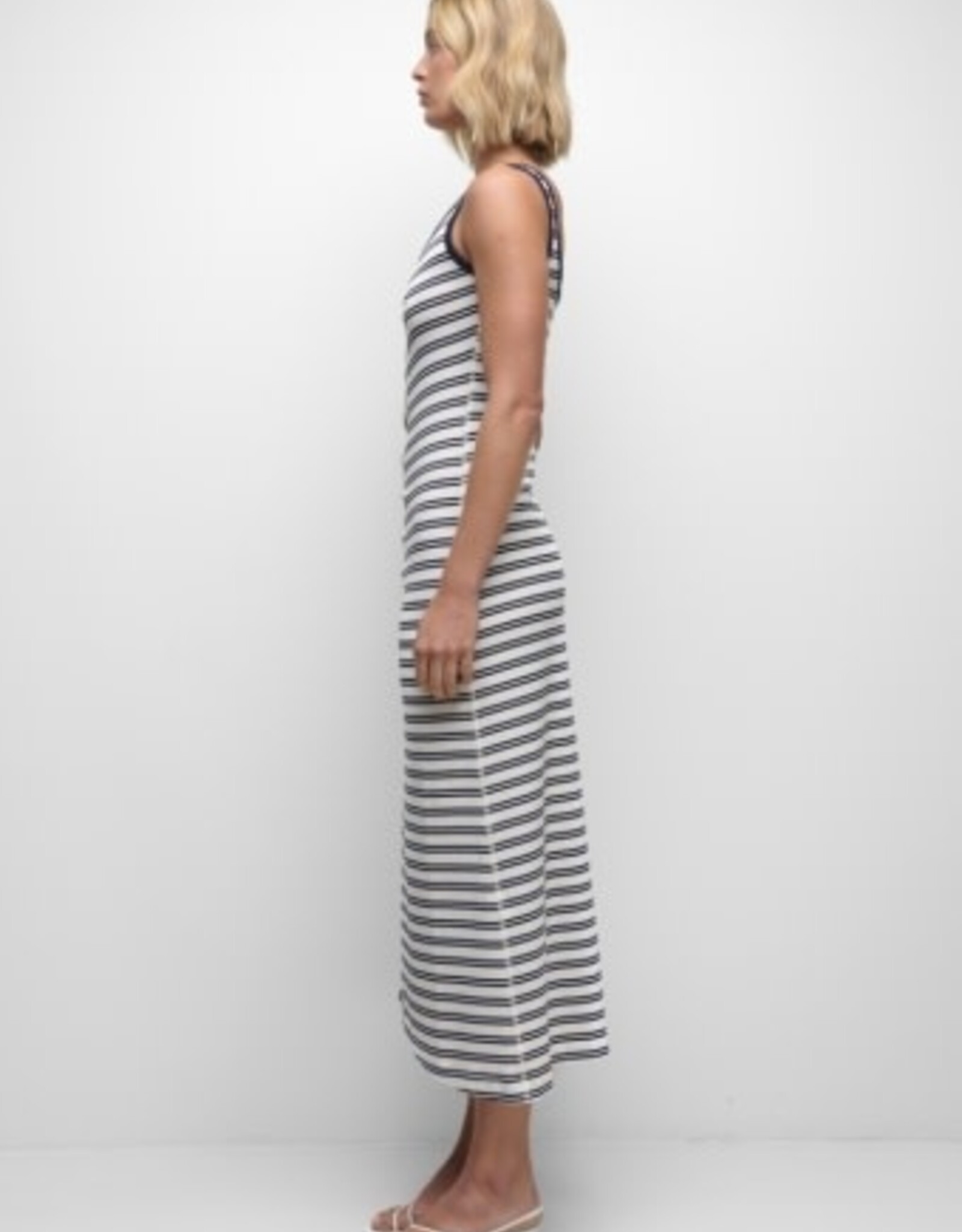 SIMKHAI BECKER COTTON JERSEY MIDI DRESS