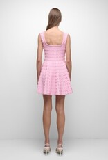 SIMKHAI VANNA SCALLOPED KNIT MINI DRESS