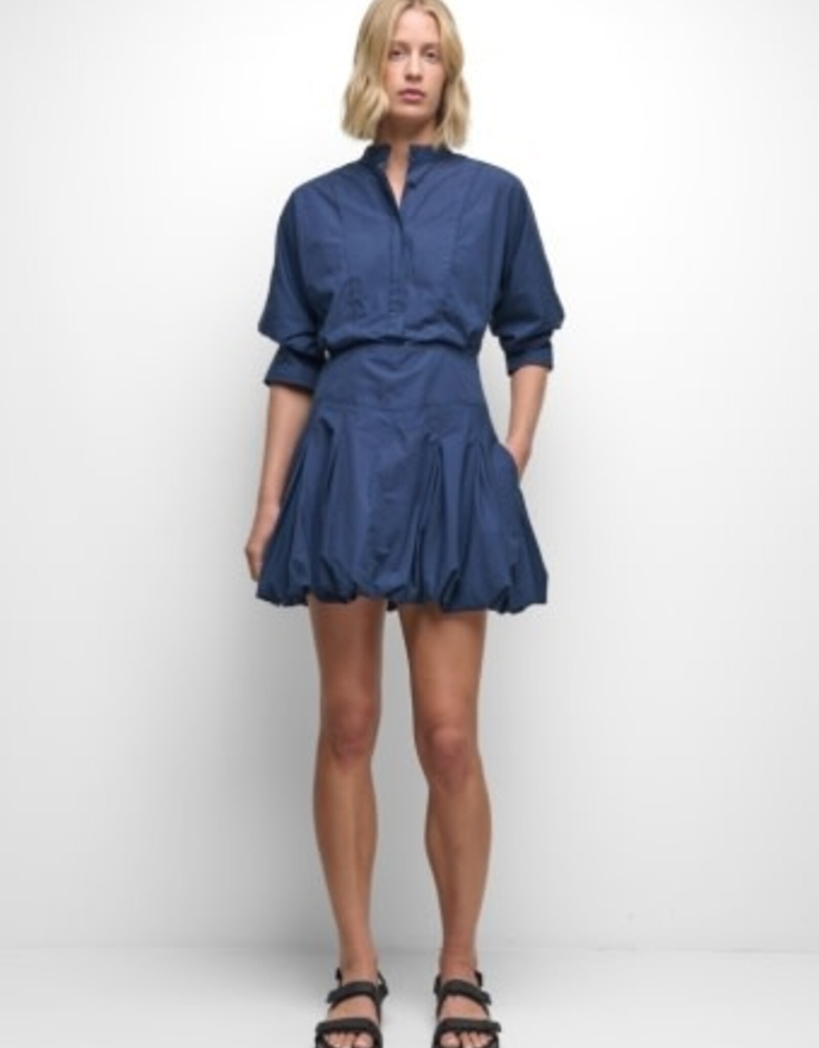 SIMKHAI EFFIE BUBBLE MINI DRESS