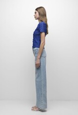 SIMKHAI MALLORIE SCALLOPED KNIT POLO