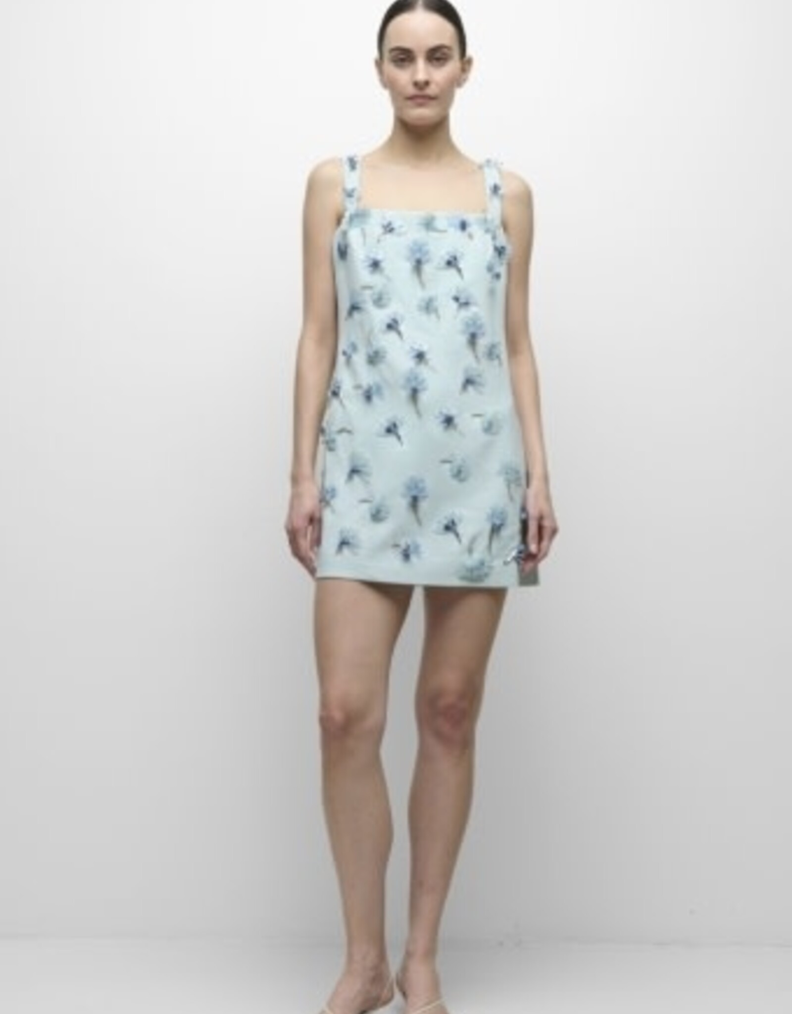 SIMKHAI ELLA EMBELLISHED MINI DRESS