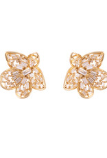 Mignonne Gavigan Nicola Studs GOLD/CLEAR