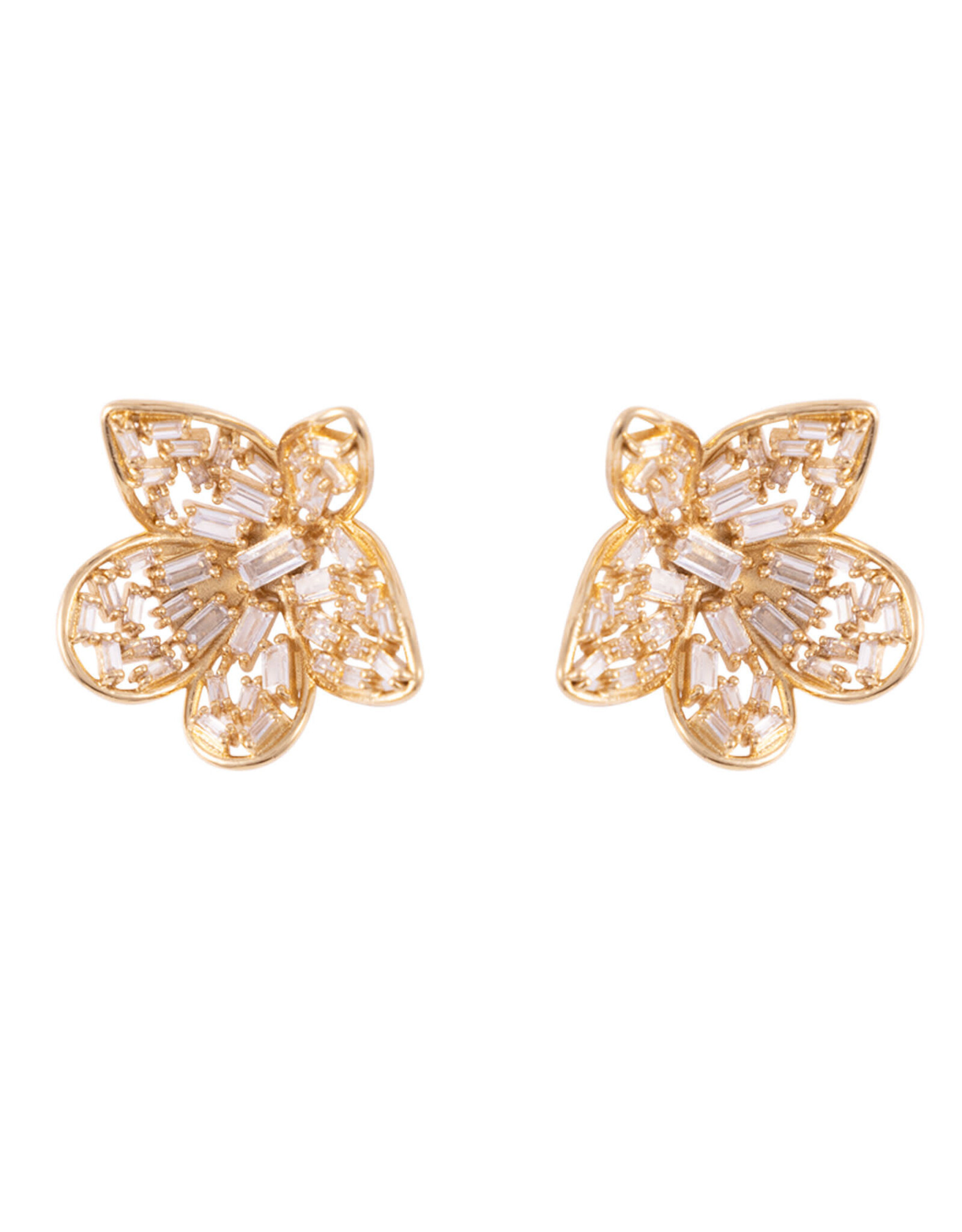 Mignonne Gavigan Nicola Studs GOLD/CLEAR