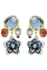 Mignonne Gavigan Ribeira Earrings BLUE MULTI