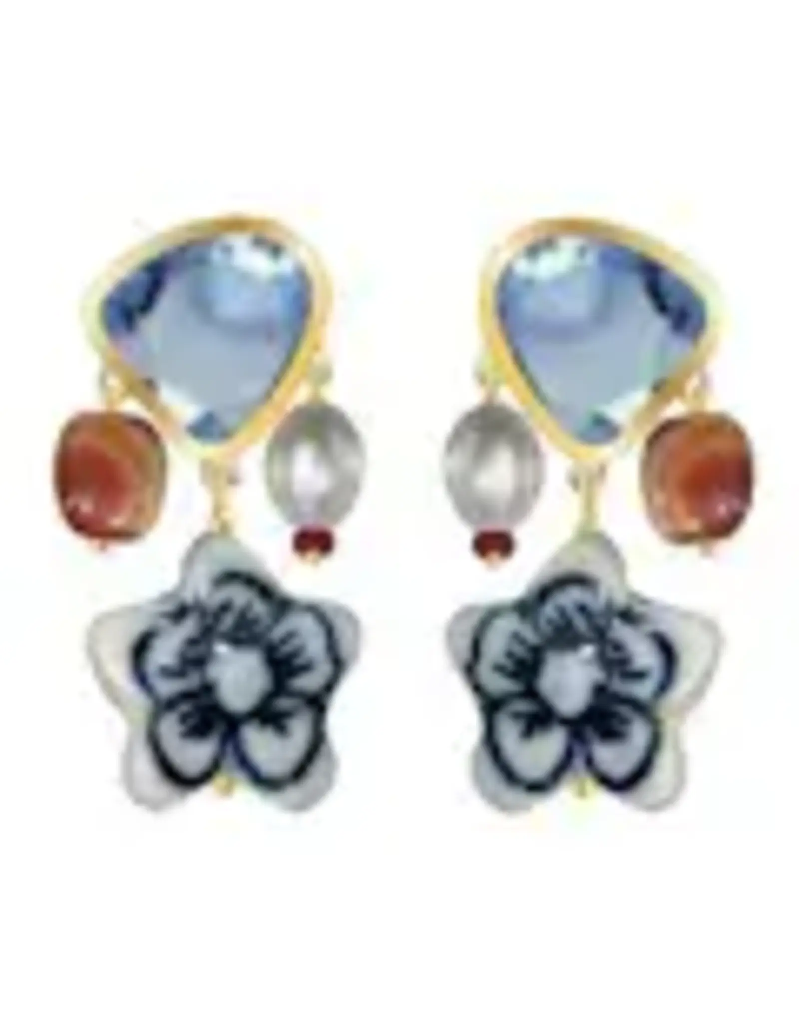 Mignonne Gavigan Ribeira Earrings BLUE MULTI