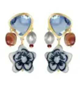 Mignonne Gavigan Ribeira Earrings BLUE MULTI
