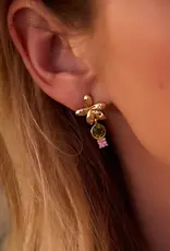 Mignonne Gavigan Fabiana Studs GOLD MULTI