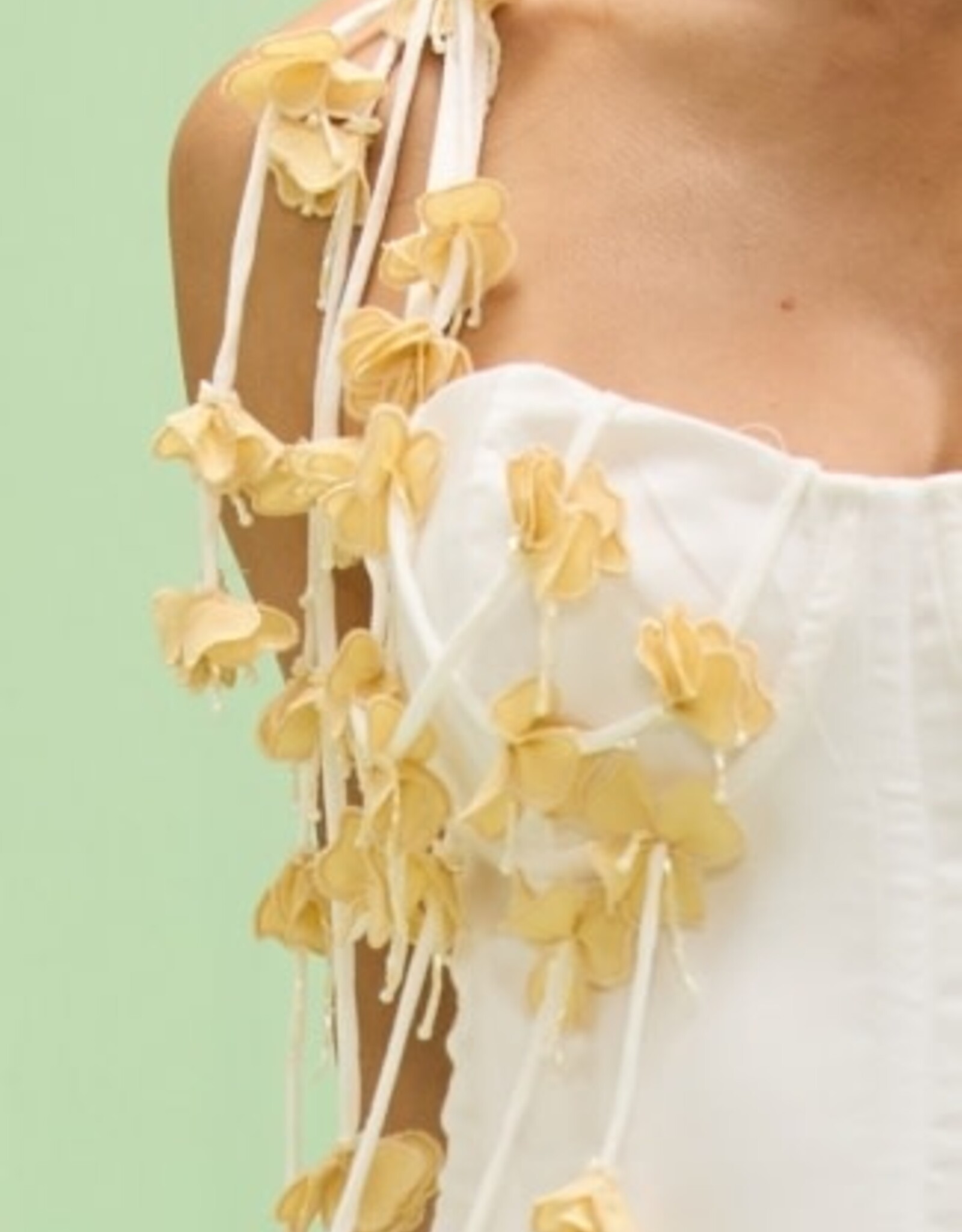 PatBo TRICOLINE LOTUS MIDI DRESS