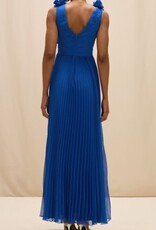 PatBo CHIFFON CARMEN FLOWERS MAXI DRESS