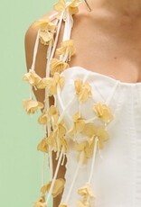 PatBo TRICOLINE LOTUS MIDI DRESS