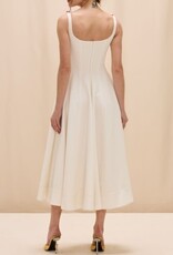 PatBo GABRIELA LINEN MIDI DRESS