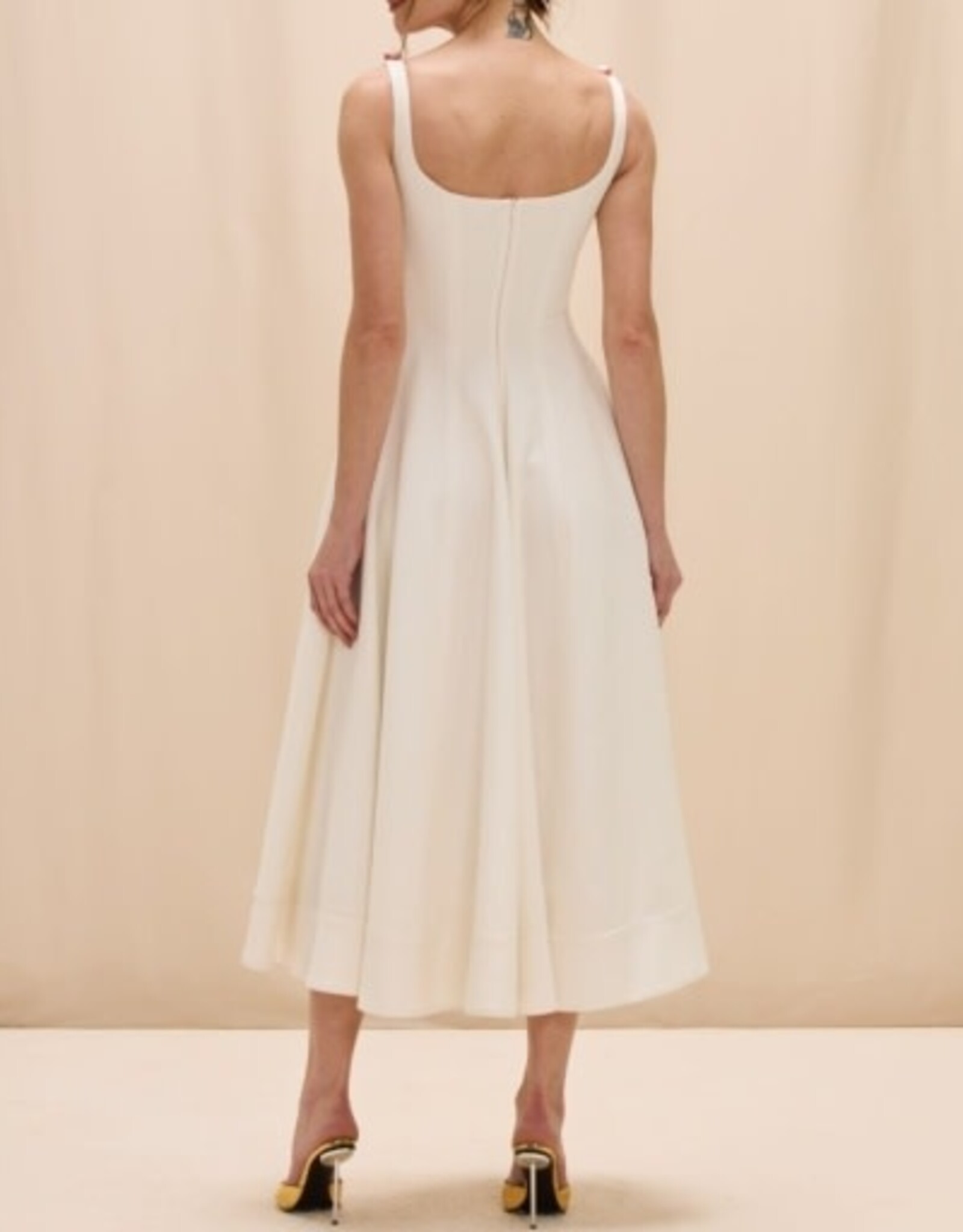 PatBo GABRIELA LINEN MIDI DRESS