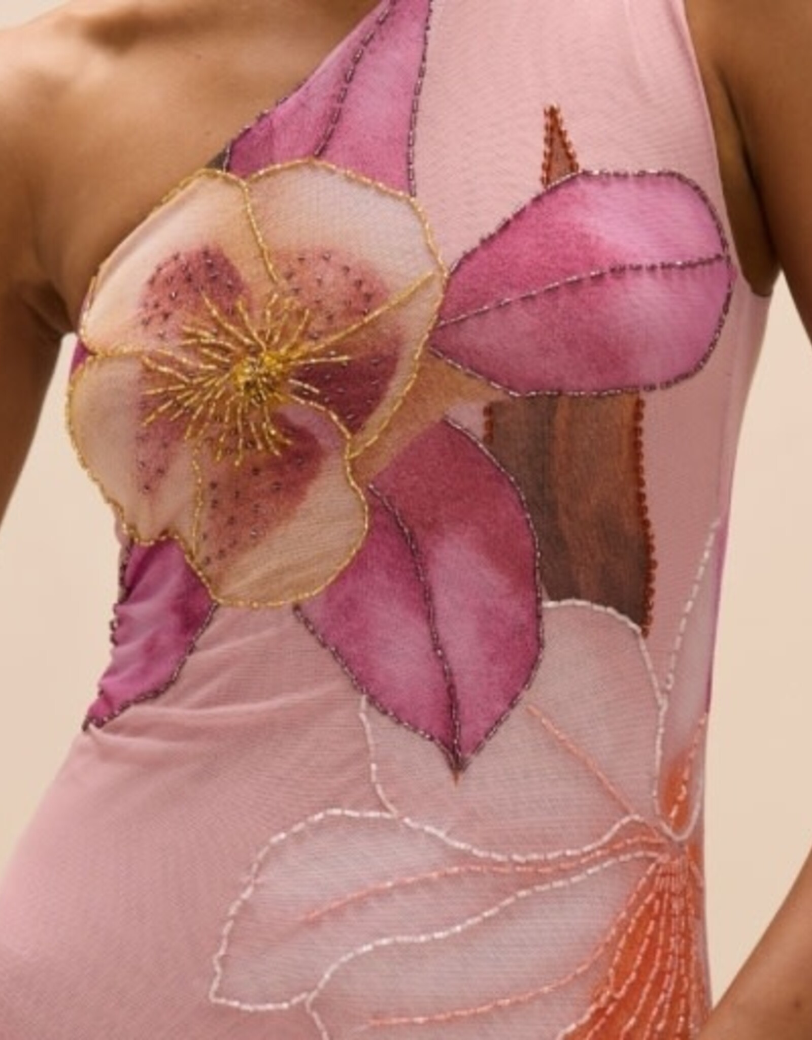 PatBo PEONY PRINTED MAXI DRESS