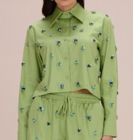 PatBo BLOSSOM POPLIN EMBROIDERY SHIRT