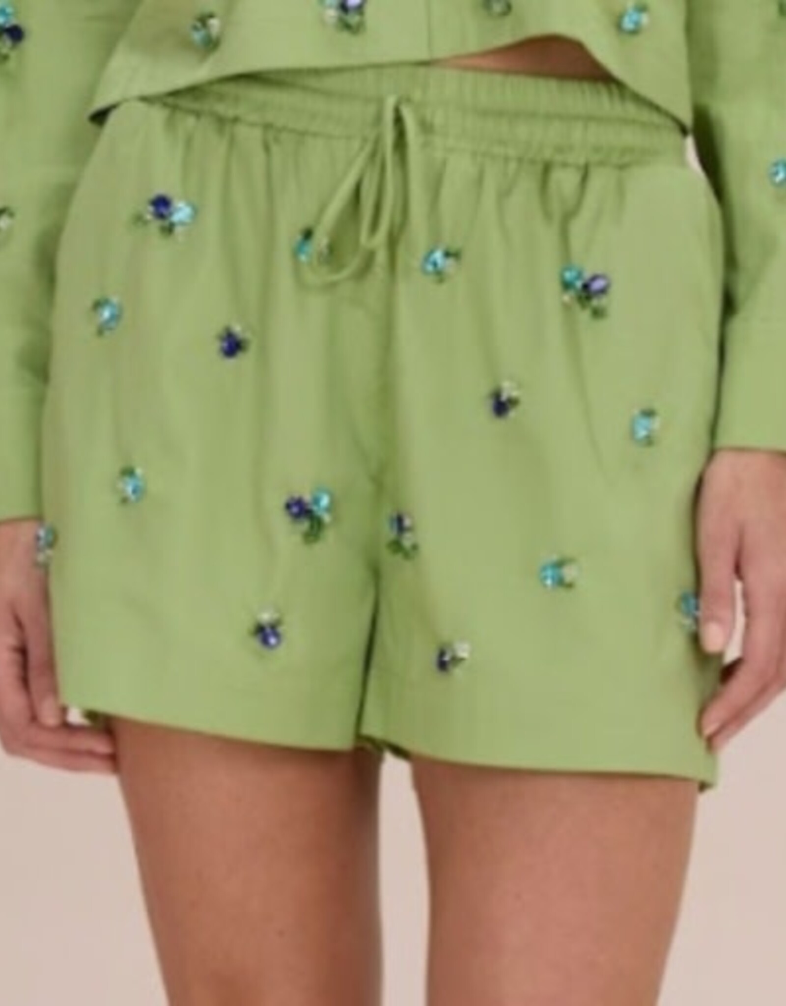 PatBo BLOSSOM POPLIN EMBROIDERY SHORT