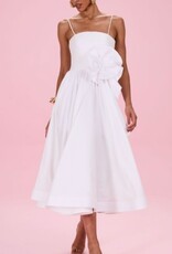 PatBo BLOSSOM POPLIN MIDI DRESS