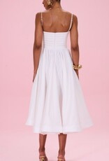PatBo BLOSSOM POPLIN MIDI DRESS