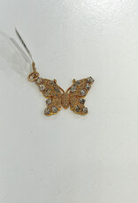 Sennod Jewelry Design VVJ42PD-Butterfly-Diamond & Oval Stone