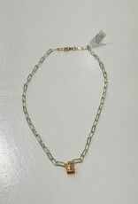Sennod Jewelry Design N376GM-20 -Mini Paperclip Vignette Chain 20" - 14k Gold Filled with Holder