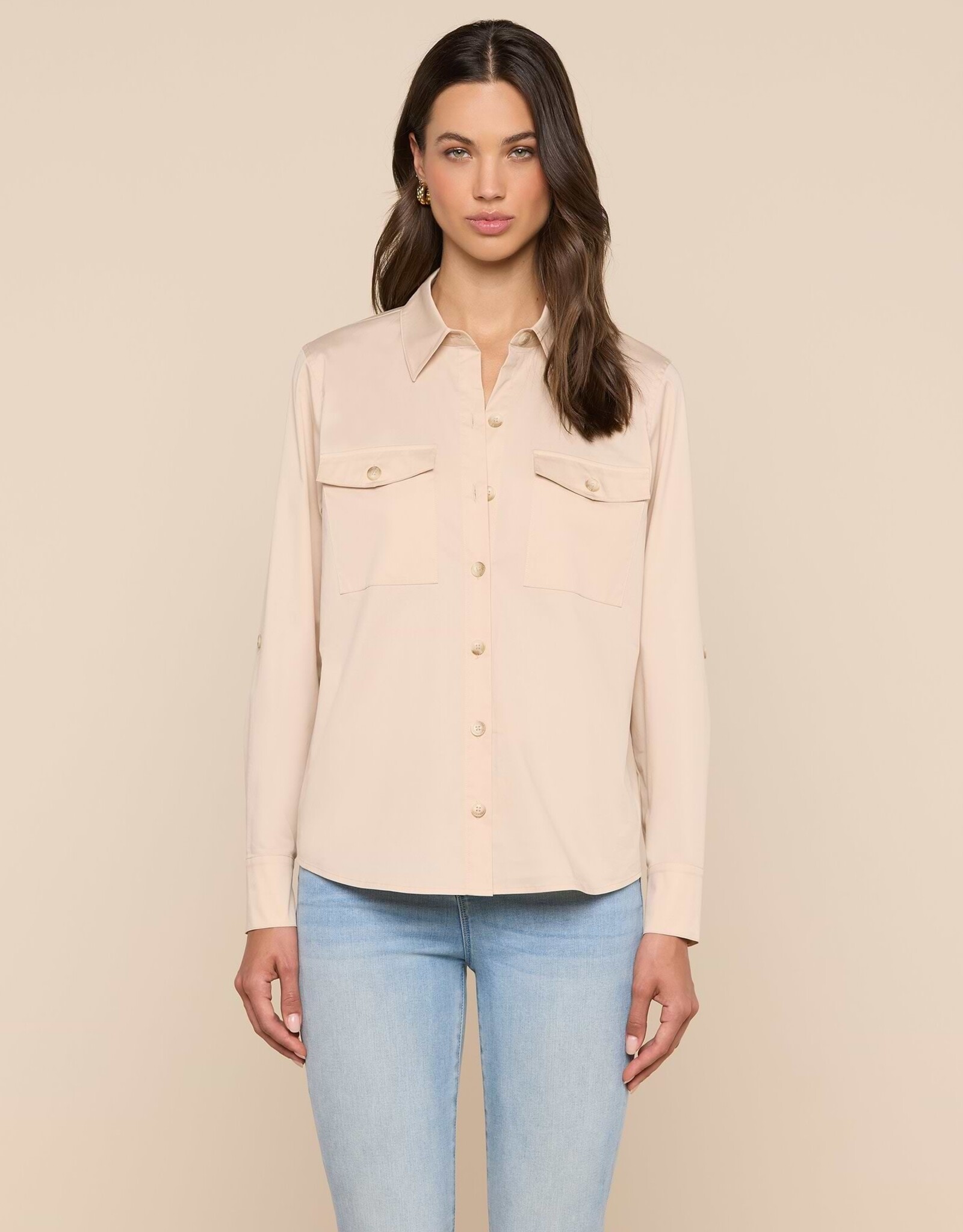 L'AGENCE Pearson Military Blouse