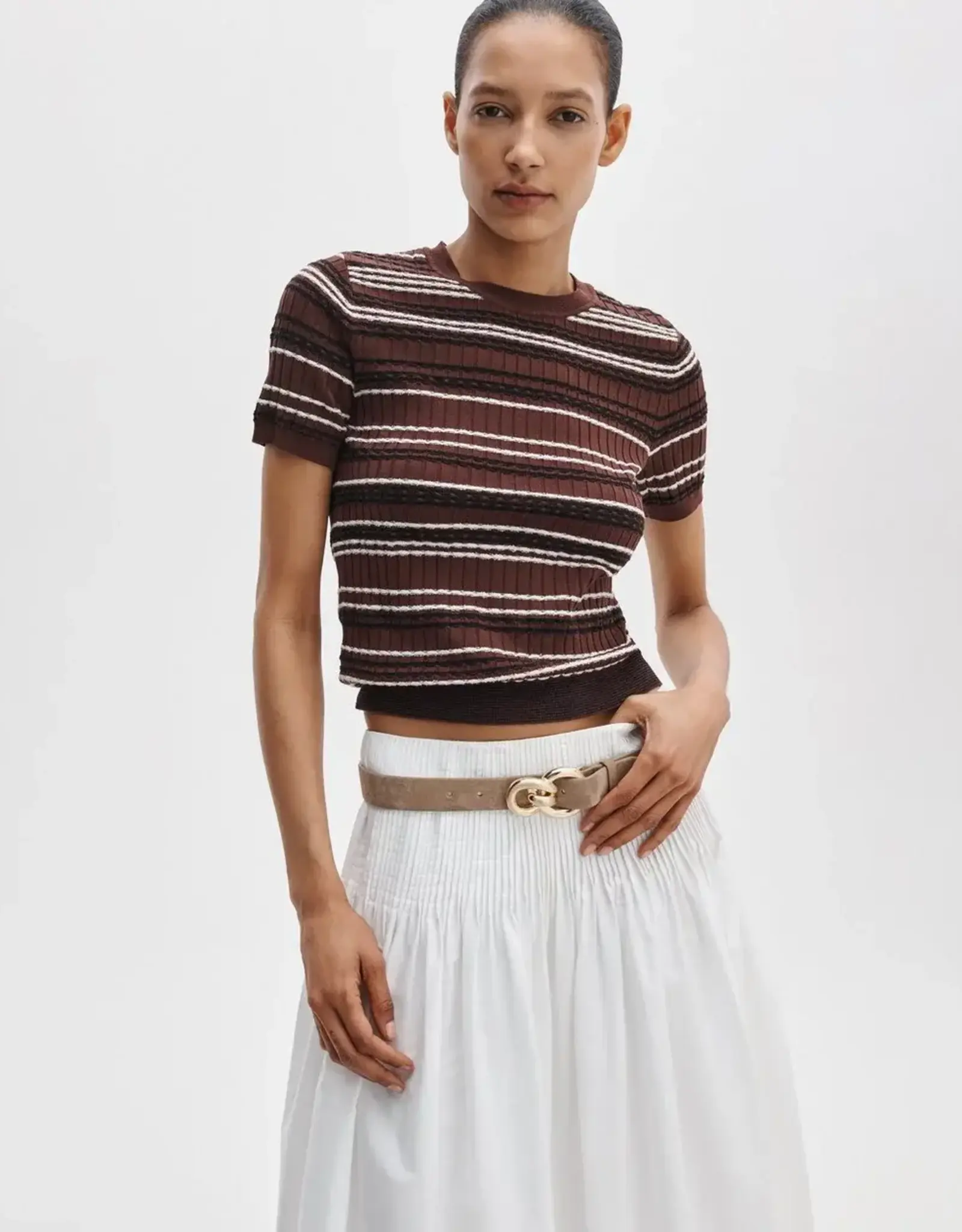 rag & bone Karina Stripe Short Sleeve