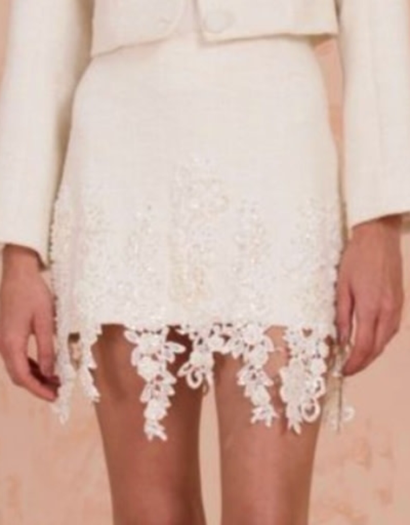 PatBo Noemi Tweed Short Skirt