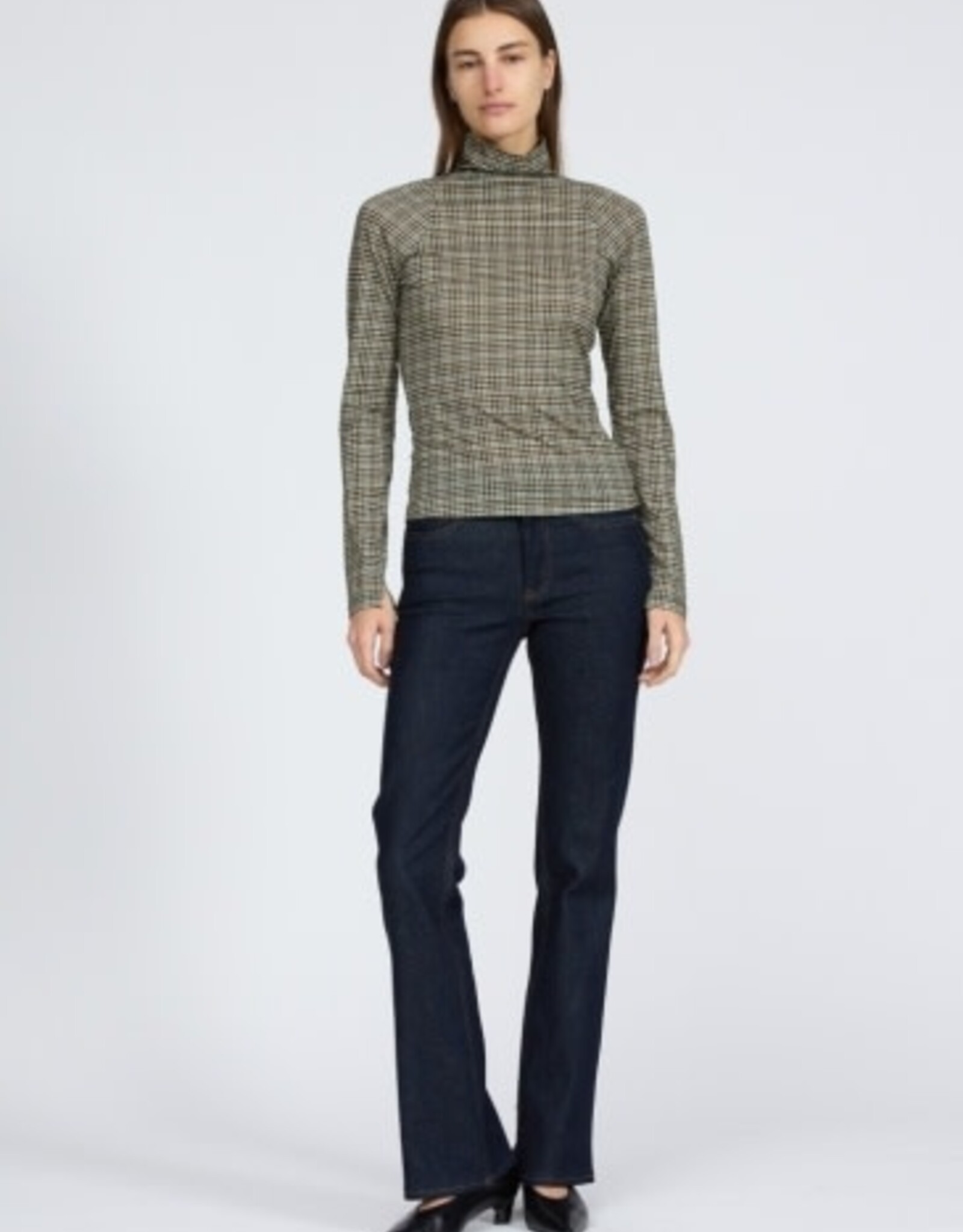 rag & bone shaw paneled ls tneck tee