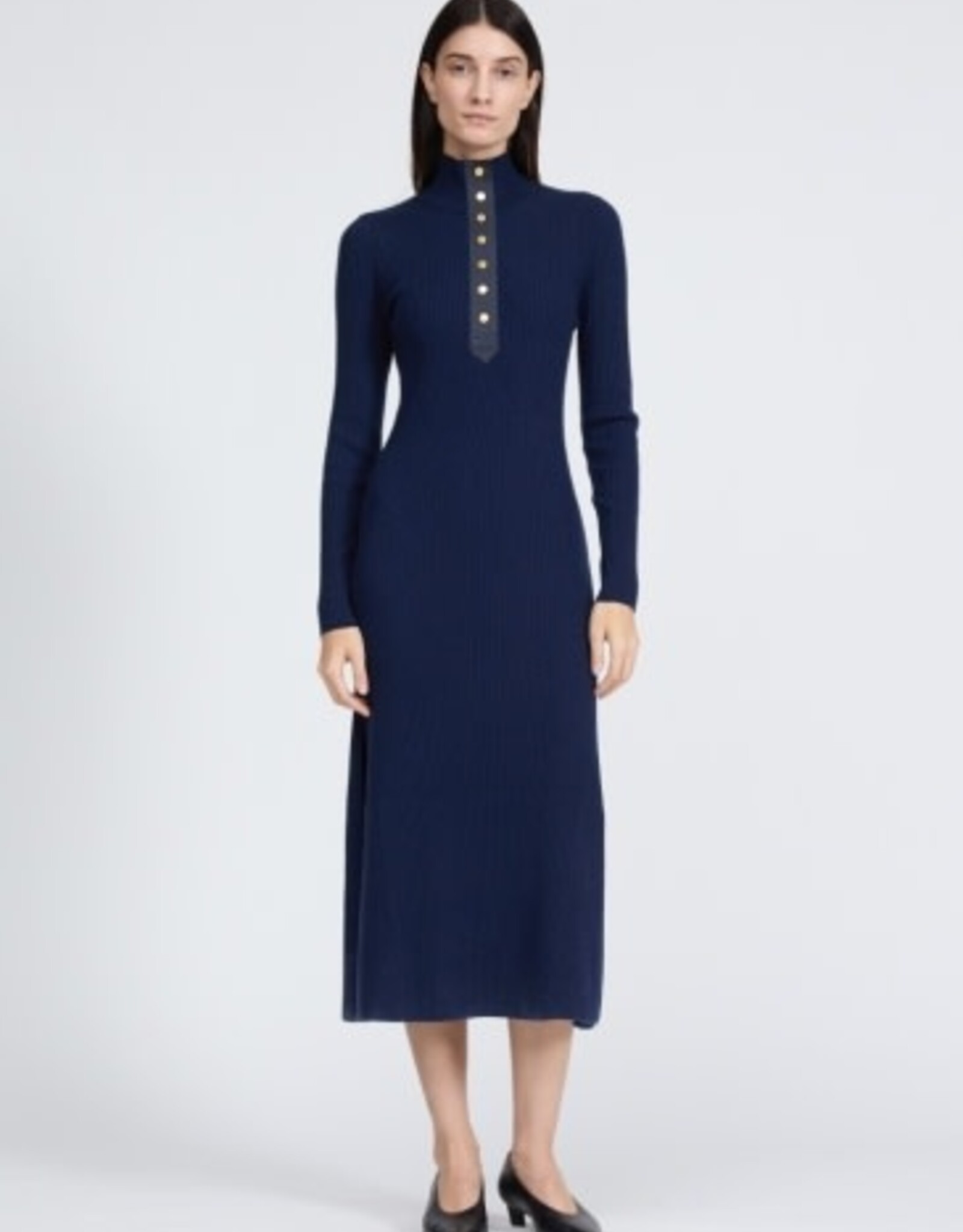 rag & bone lucy ls henley midi dress