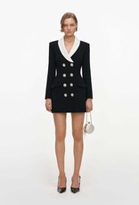 Self Portrait BLACK TAILORED BLAZER MINI DRESS