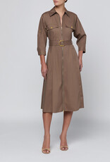 L'AGENCE CALLEN MIDI SHIRT DRESS