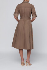 L'AGENCE CALLEN MIDI SHIRT DRESS