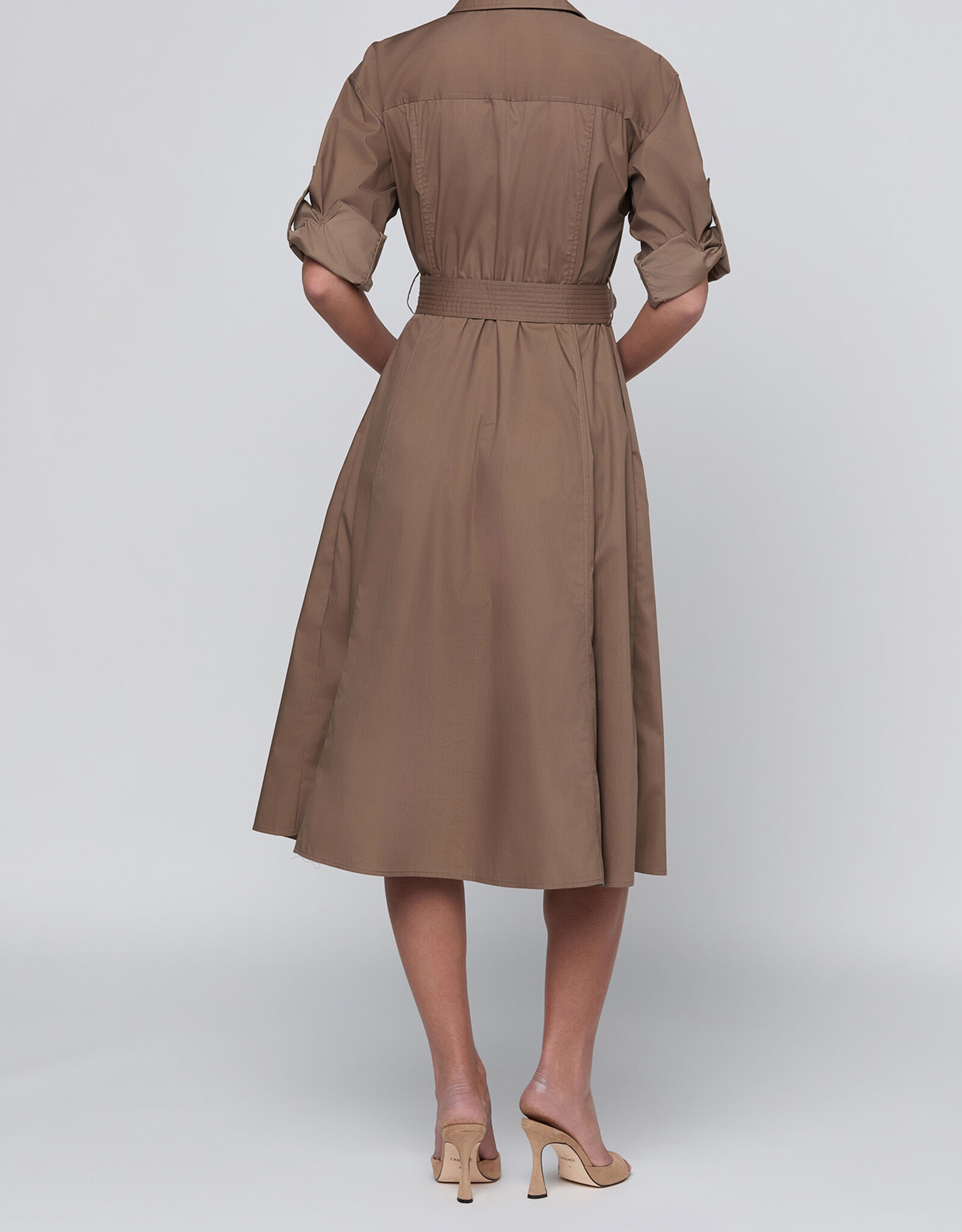 L'AGENCE CALLEN MIDI SHIRT DRESS