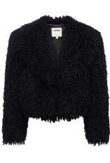 L'AGENCE AURA CROP FAUX FUR JACKET
